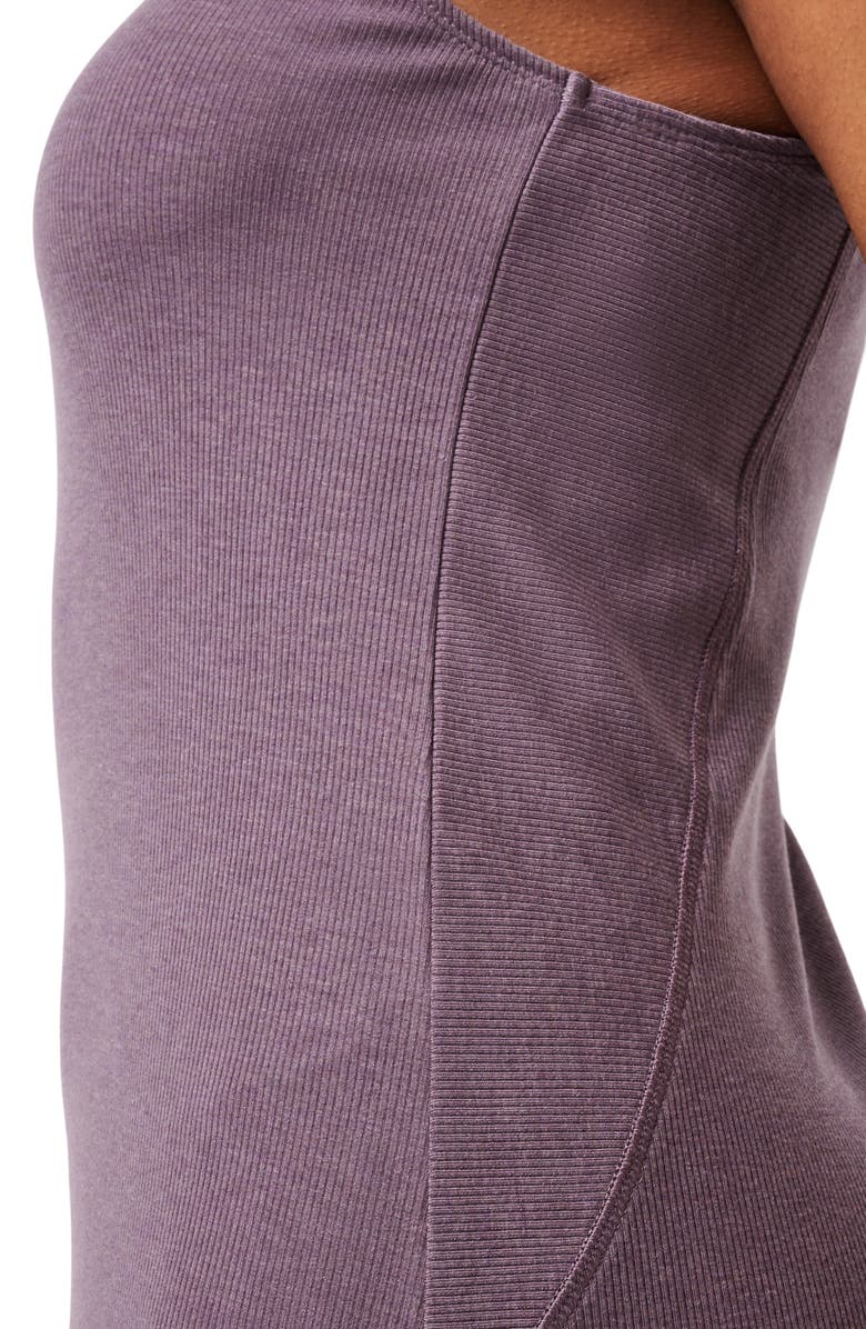 TravisMathew Hadley Wood Sleeveless Rib Midi Dress, Alternate, color, Heather Moonscape