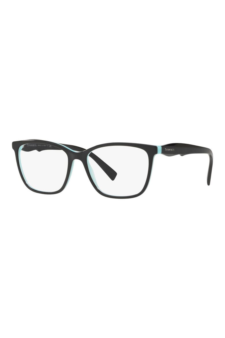 54mm Square Optical Glasses, Alternate, color, BLACK/ BLUE