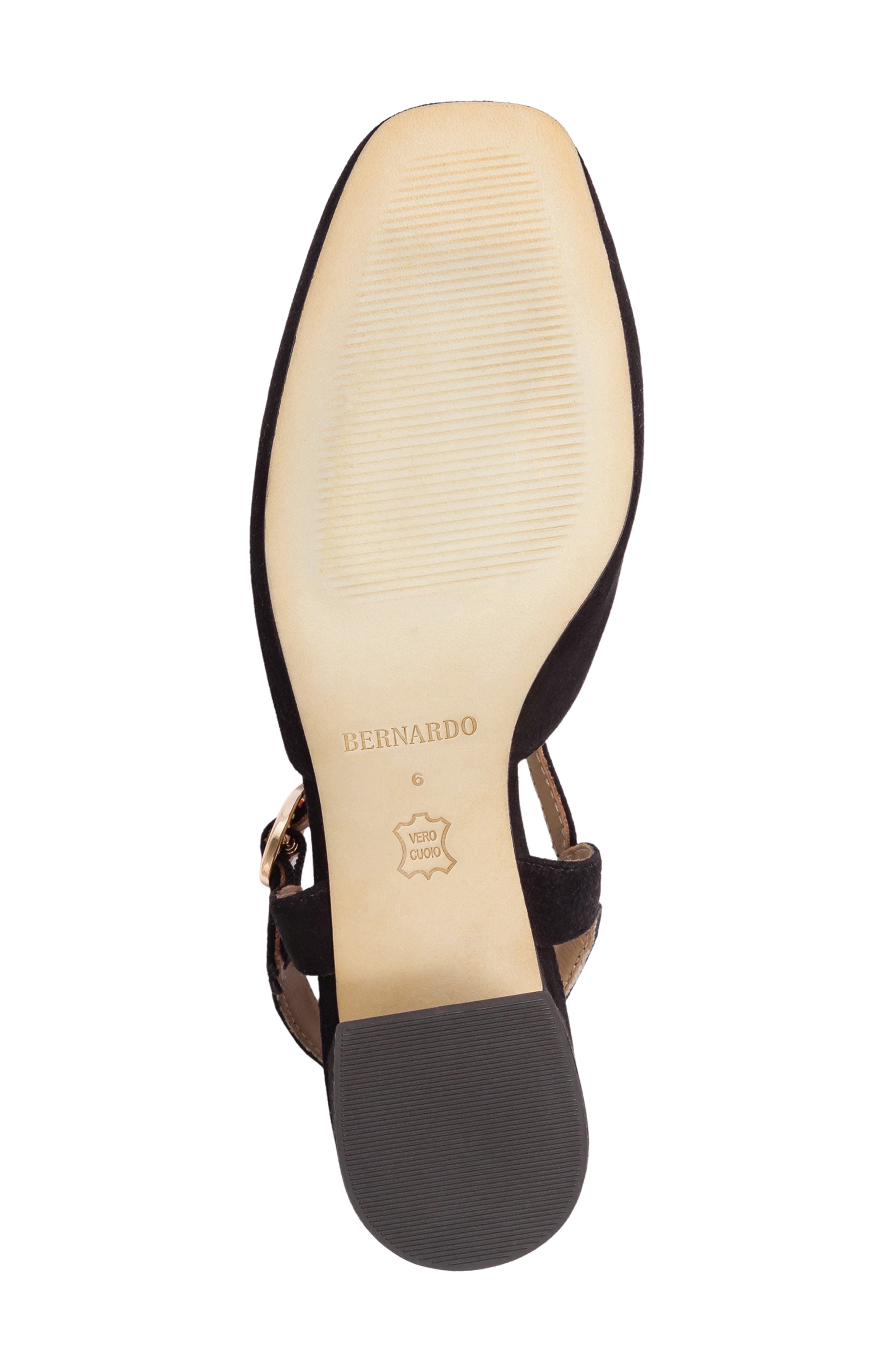 Bernardo Romi T-Strap Pump, Alternate, color, Black Kid Suede