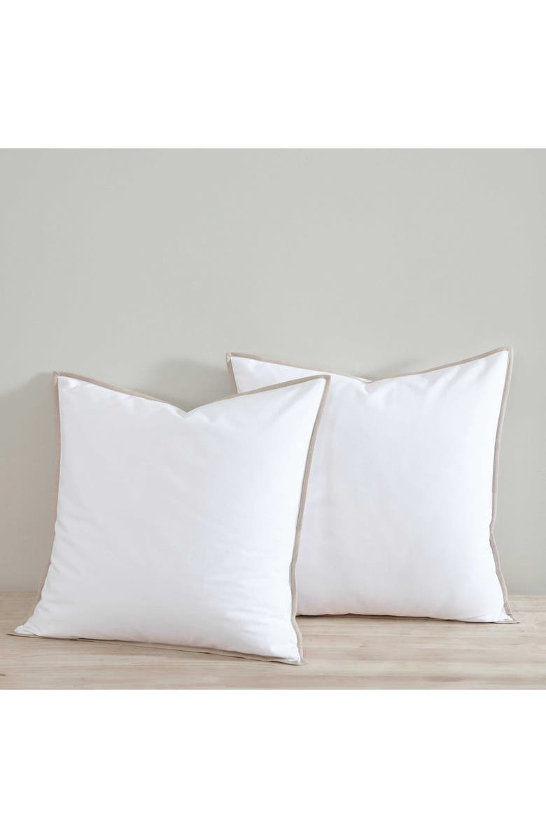 Tommy Bahama Basic Canvas Set of 2 European Shams, Alternate, color, White