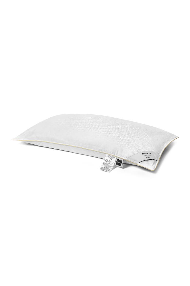 Maestro camel wool pillow, Main, color, White