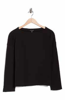 Eileen Fisher Boxy Boat Neck Organic CottonTop