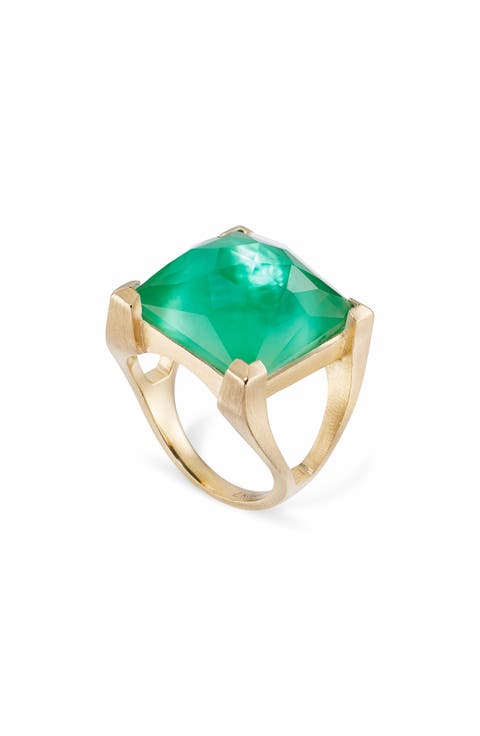 Plaza Mother-of-Pearl Doublet Cocktail Ring
