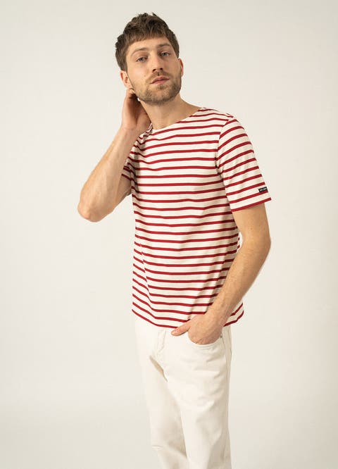 LEVANT MODERN - Breton Stripe Short Sleeve Shirt