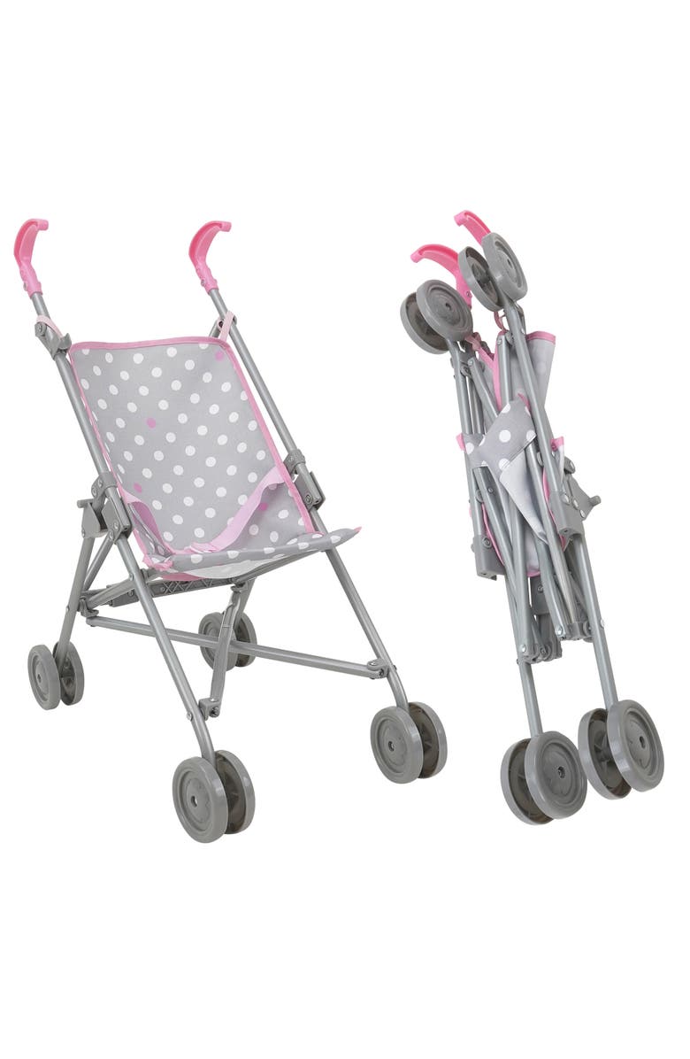 509 Crew Cotton Candy Pink Umbrella Doll Stroller Fits Dolls to 24", Alternate, color, Multicolored