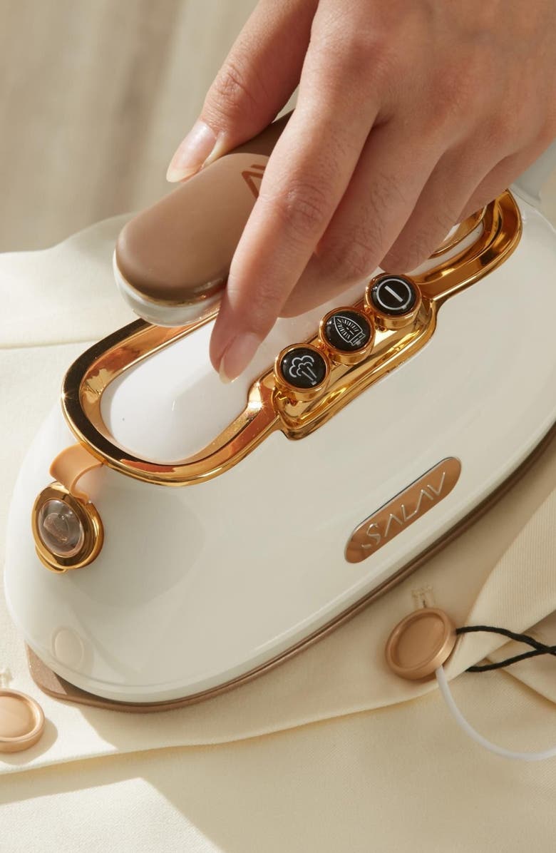 SALAV IS-900 Retro Edition Duopress Steamer Iron, Alternate, color, Pearl