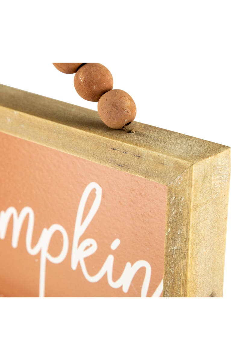 Northlight 12" Orange Hi Pumpkin Autumn Harvest Wall Sign, Alternate, color, 