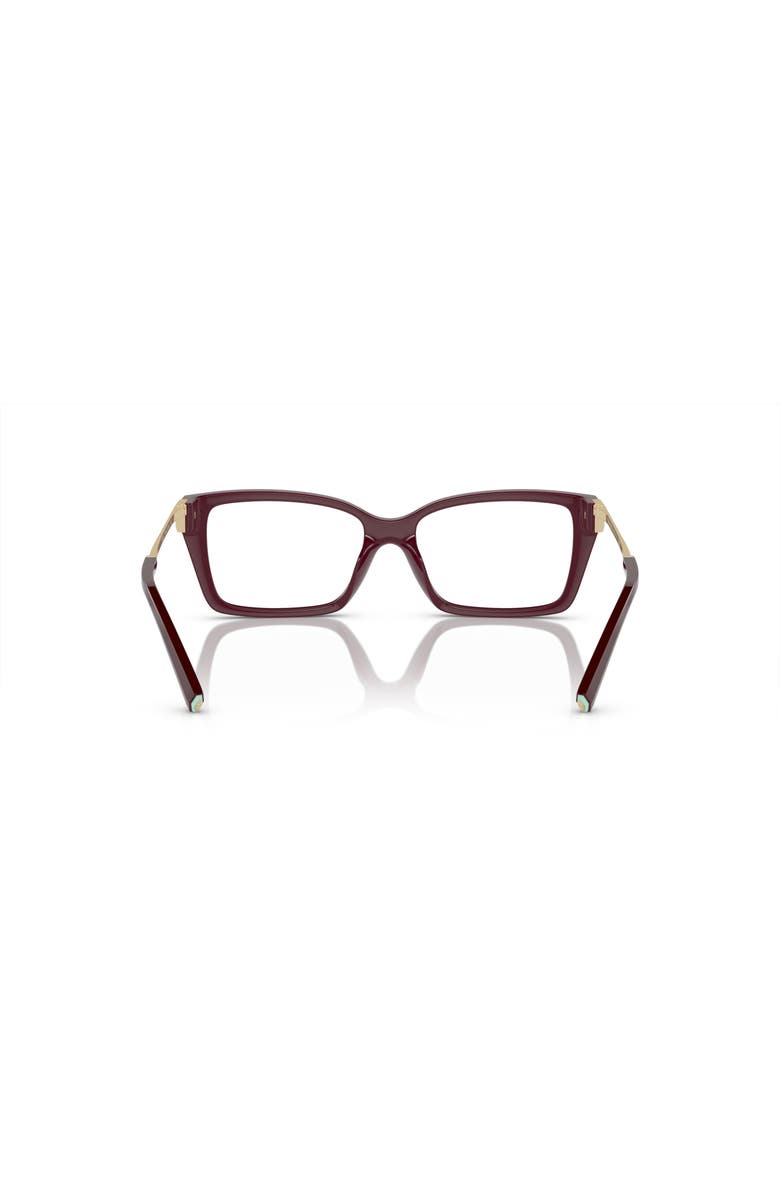 Tiffany & Co. 52mm Rectangle optical glasses, Alternate, color, Red