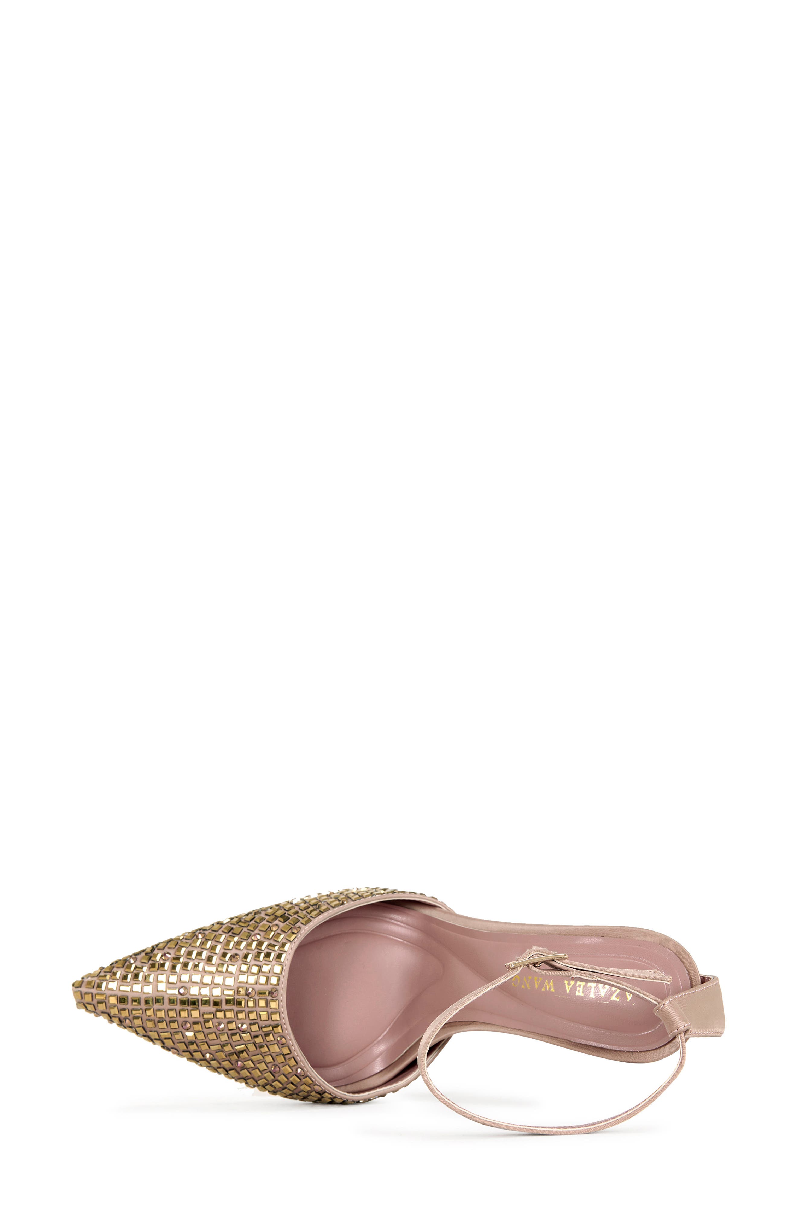 AZALEA WANG Waraia Ankle Strap Pointed Toe Pump, Alternate, color, Brown