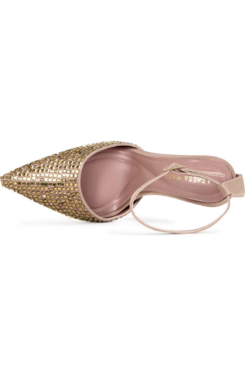 AZALEA WANG Waraia Ankle Strap Pointed Toe Pump, Alternate, color, Brown