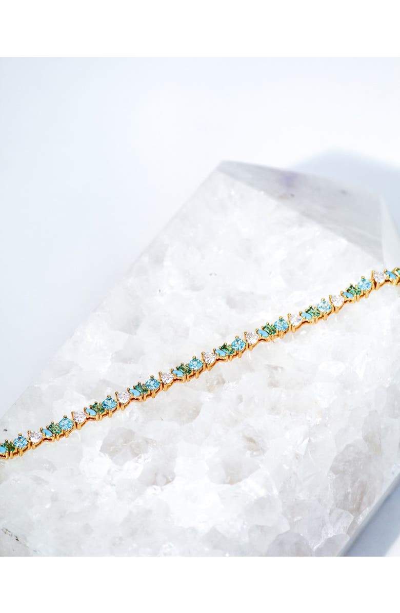 NATIVE GEM Vienna Opal Tennis Bracelet, Alternate, color, Turquoise