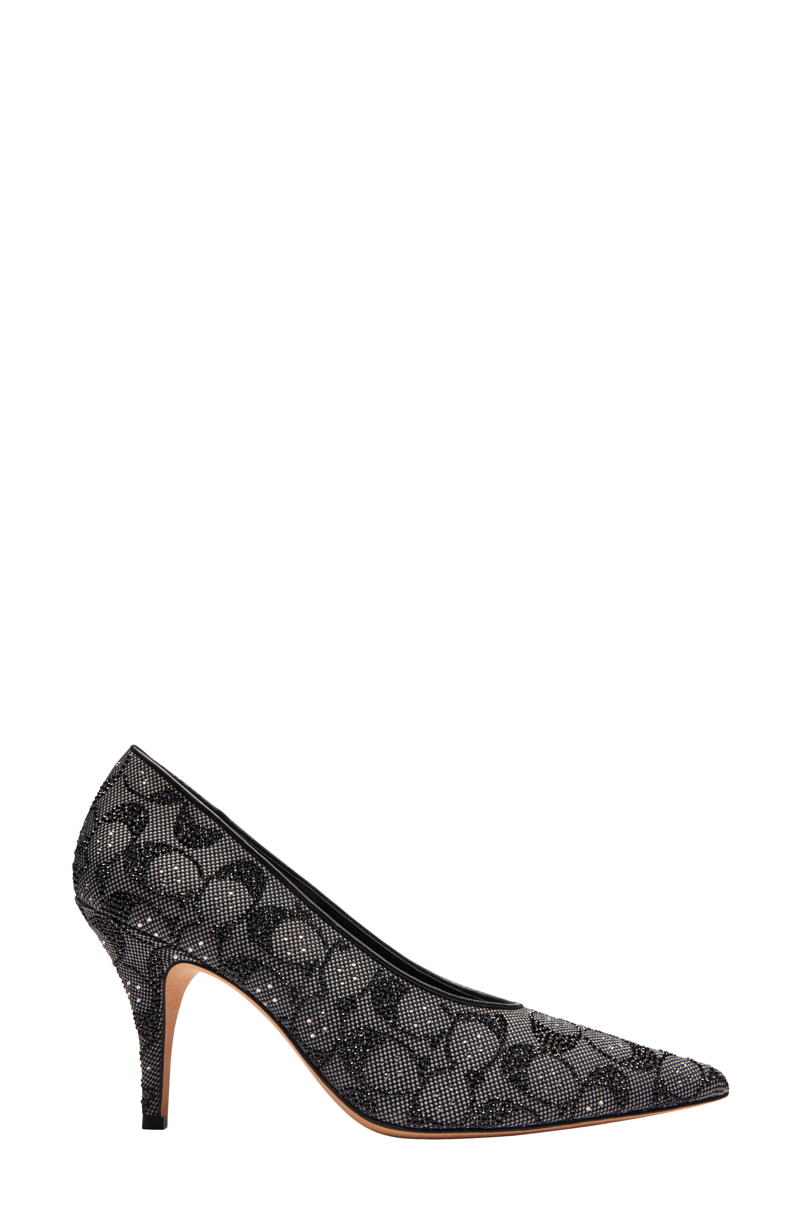COACH Daisy Signature Crystal Jacquard Pointed Toe Pump, Alternate, color, 