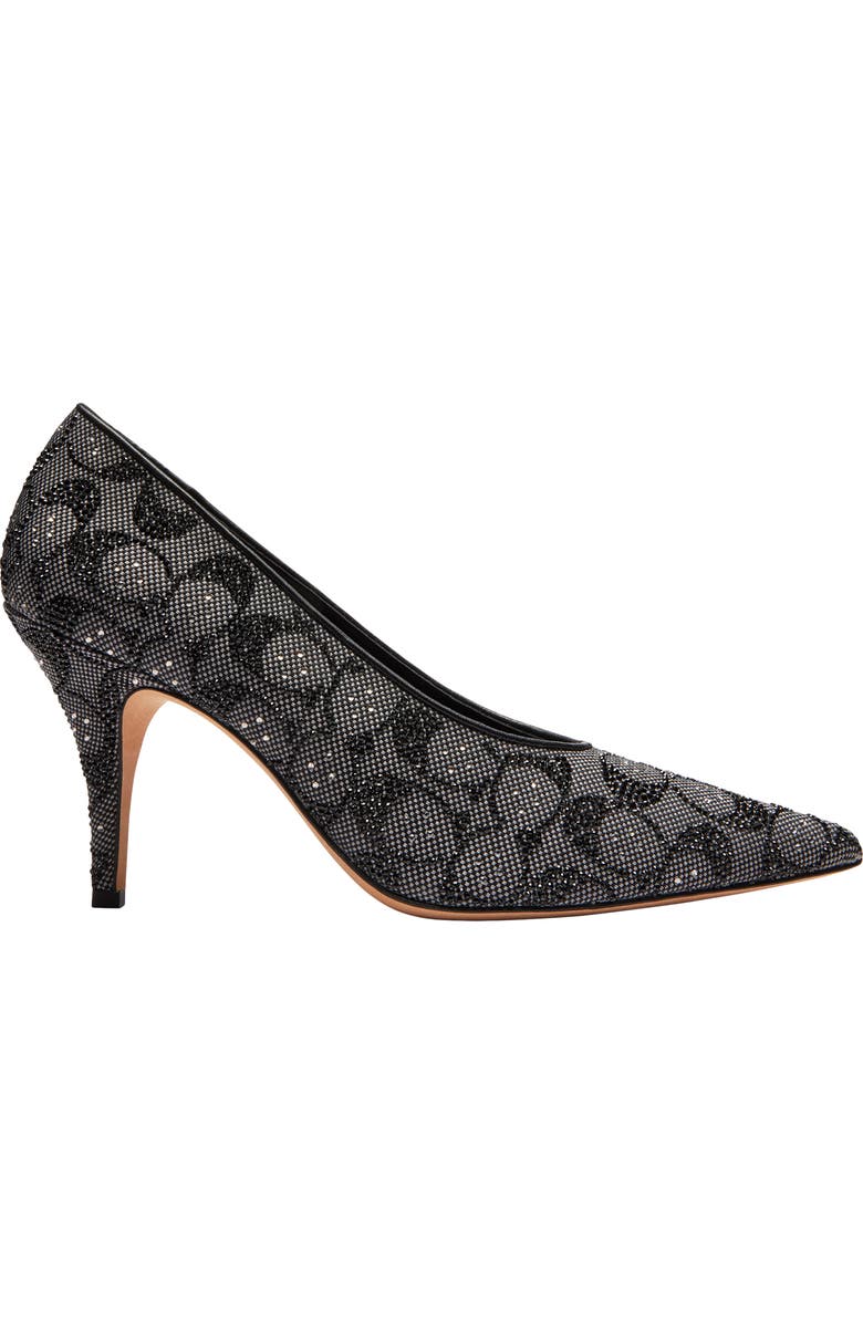 COACH Daisy Signature Crystal Jacquard Pointed Toe Pump, Alternate, color,