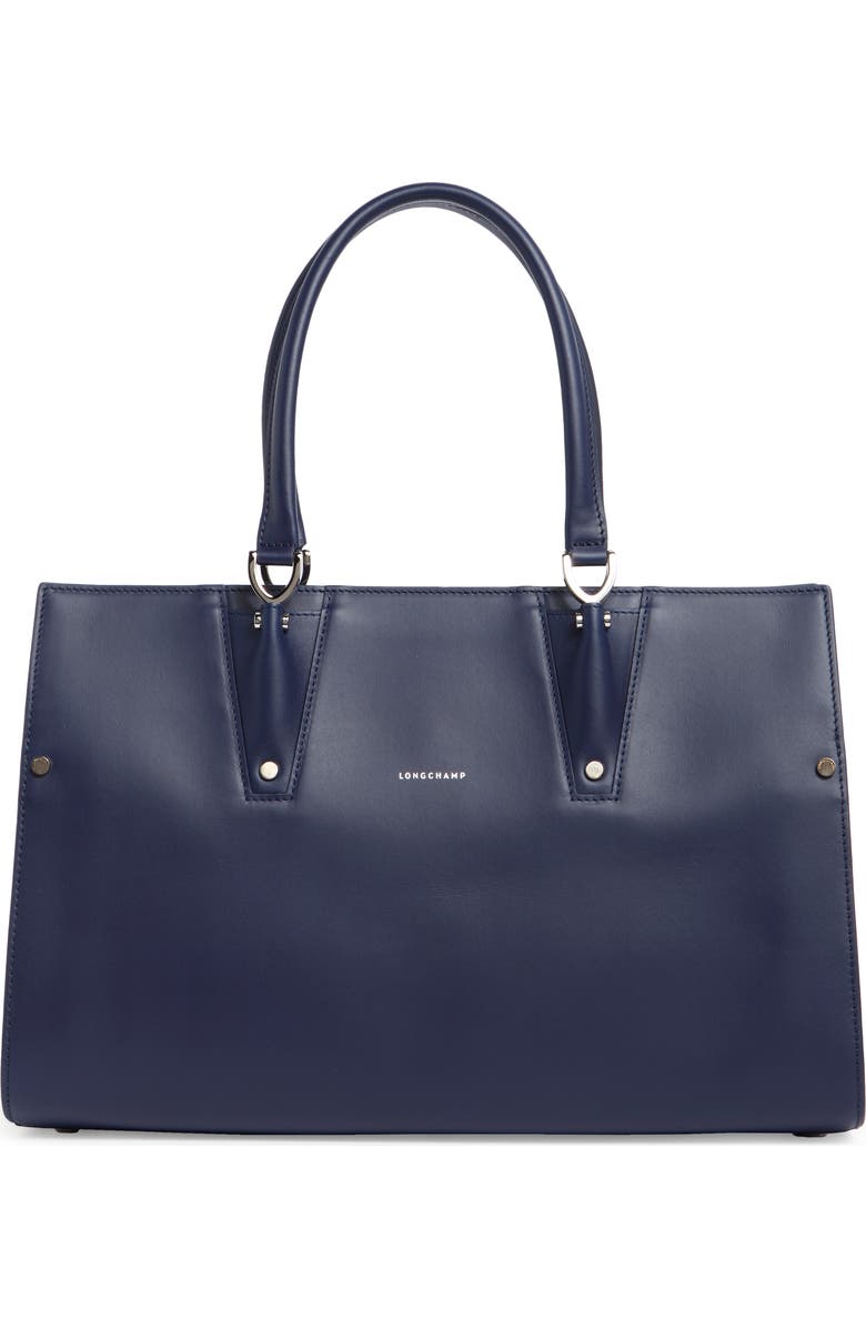 Longchamp Large Paris Handbag, Main, color, Navy