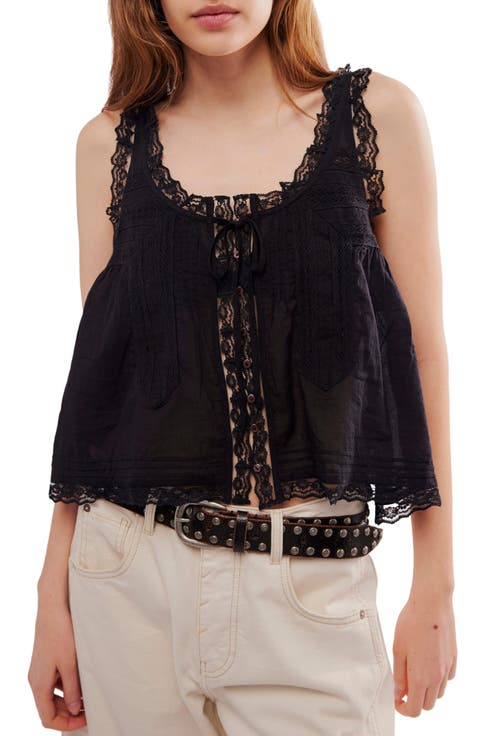 Evermore Lace Trim Tank