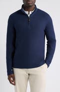 Johnston & Murphy Dalton Mélange Quarter Zip Pullover