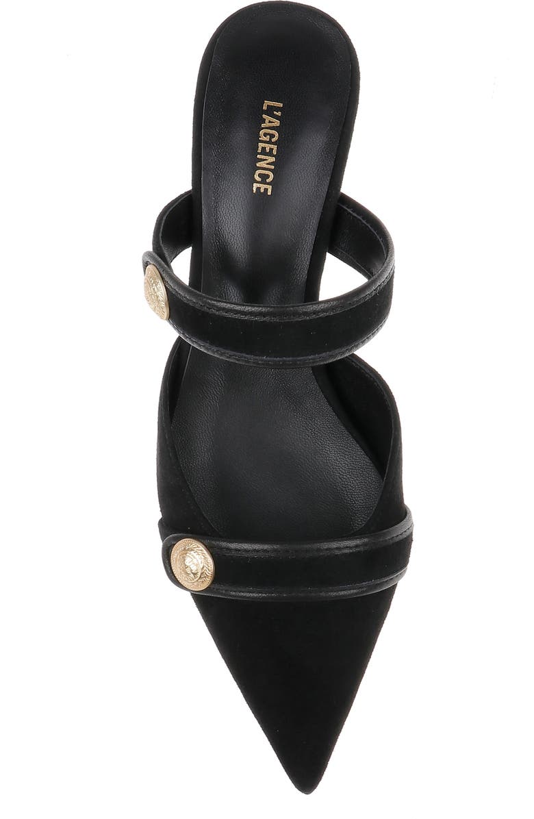 L'AGENCE Gilliane Mary Jane Pointed Toe Kitten Heel Mule, Alternate, color,