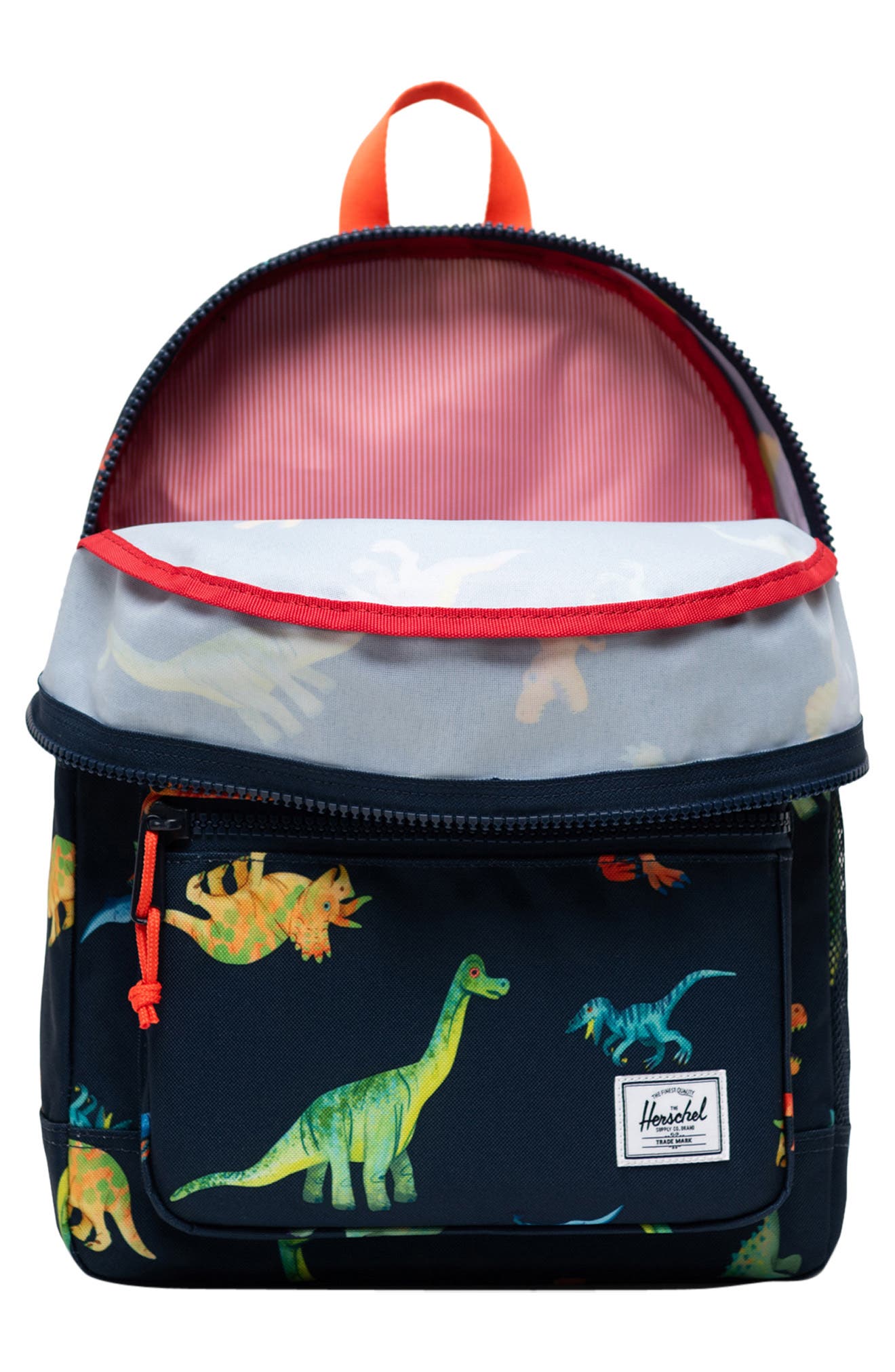 Kids' Heritage Youth Backpack, Alternate, color, WATERCOLOUR DINOS DARKEST NAVY