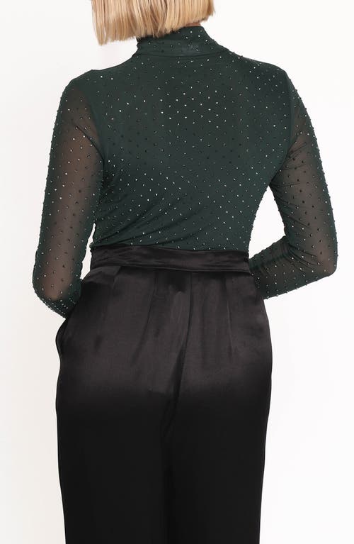 Petal And Pup Petal & Pup Alejandra Embellished Mesh Top In Multi