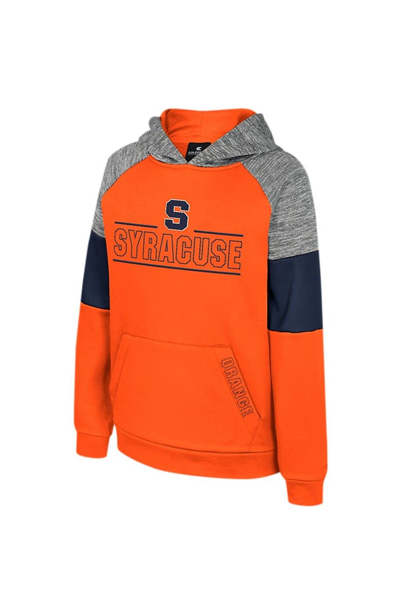 COLOSSEUM Youth Colosseum Orange Syracuse Orange Live Hardcore Raglan Pullover Hoodie, Alternate, color, 