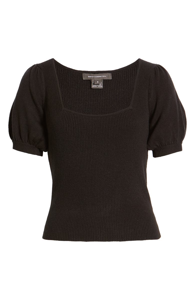 French Connection Jaida Ribbed Square Neck Sweater, Alternate, color, 