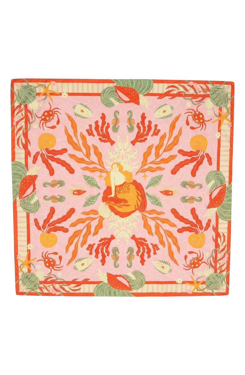 MARCUS ADLER Sea Print Sarong, Alternate, color,