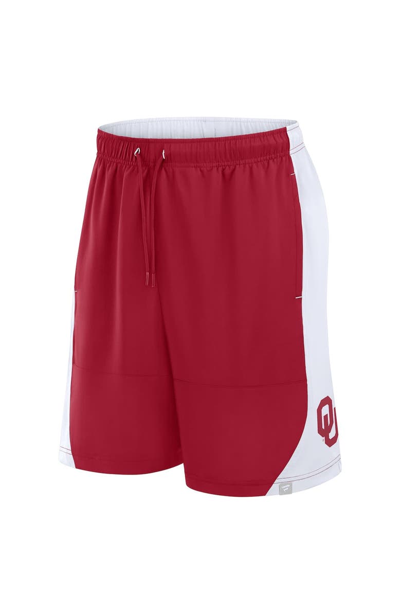 FANATICS Men's Fanatics Crimson/White Oklahoma Sooners Strength Unleashed Shorts, Alternate, color, Crimson