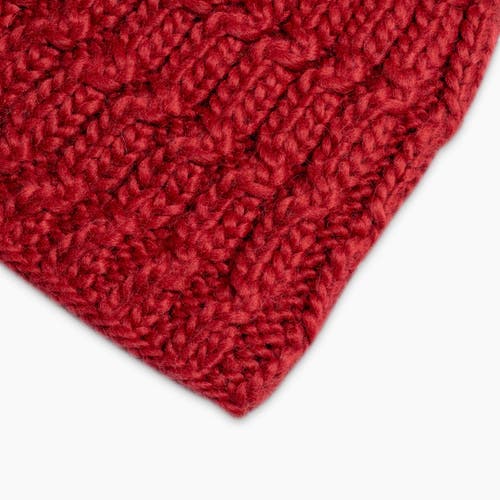 Turtle Fur Fifi Wool Pom Beanie In Red