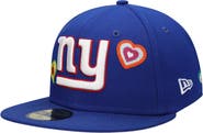 New Era Men's New Era Royal New York Giants Chain Stitch Heart 59FIFTY Fitted Hat