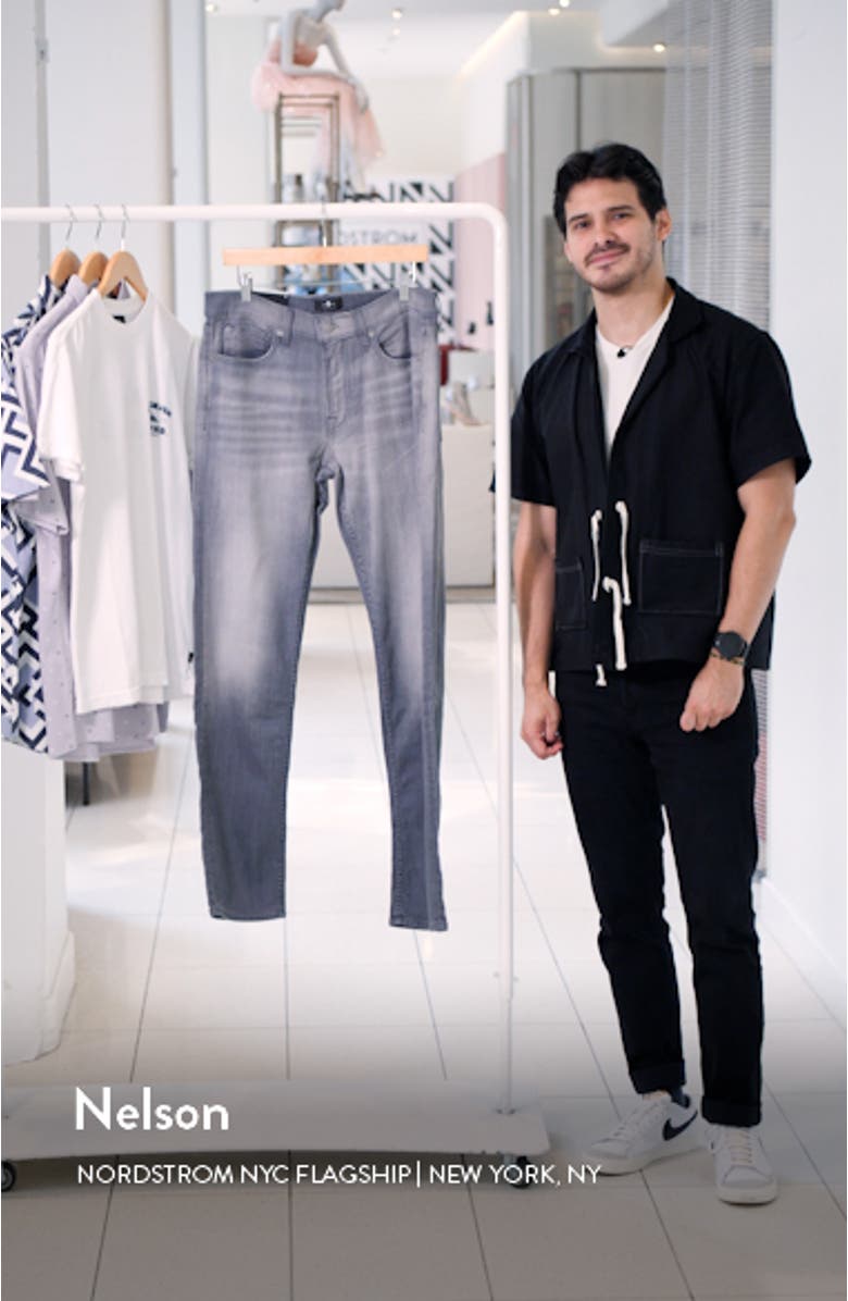 Slimmy Squiggle Slim Fit Tapered Jeans, sales video thumbnail