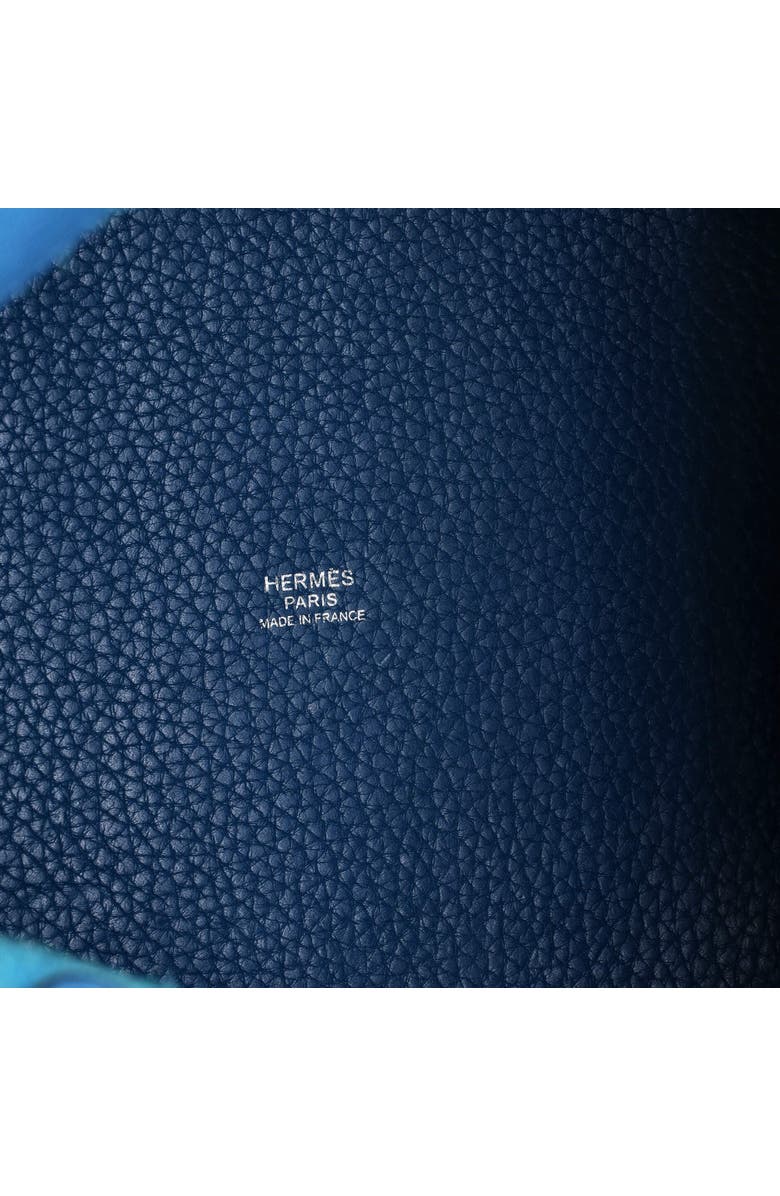 Pre-Owned Hermes Picotin Lock Bag Clemence MM, Alternate, color, Bleu Izmir