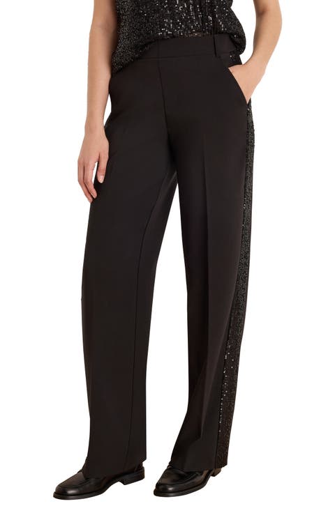 Lenox Sequin Tuxedo Wide Leg Pants