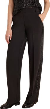 NIC+ZOE Lenox Sequin Tuxedo Wide Leg Pants