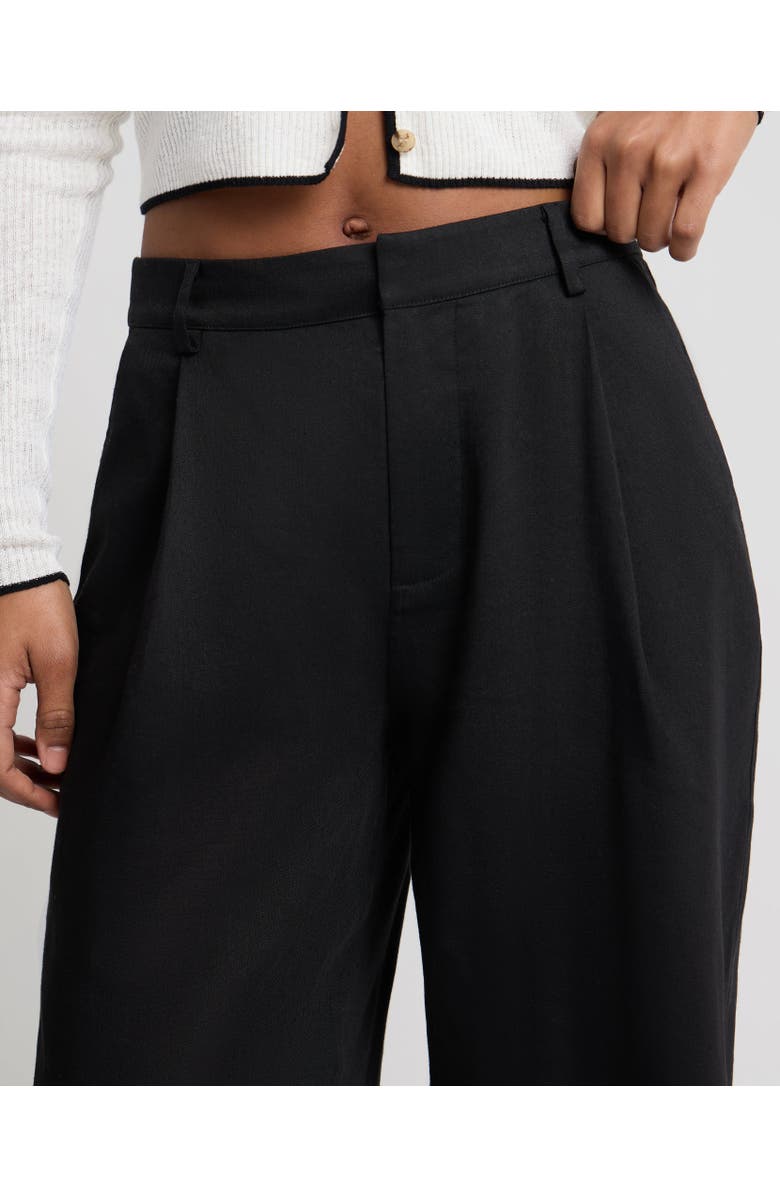 Onia High-Waist Straight Leg Pant, Alternate, color, Black