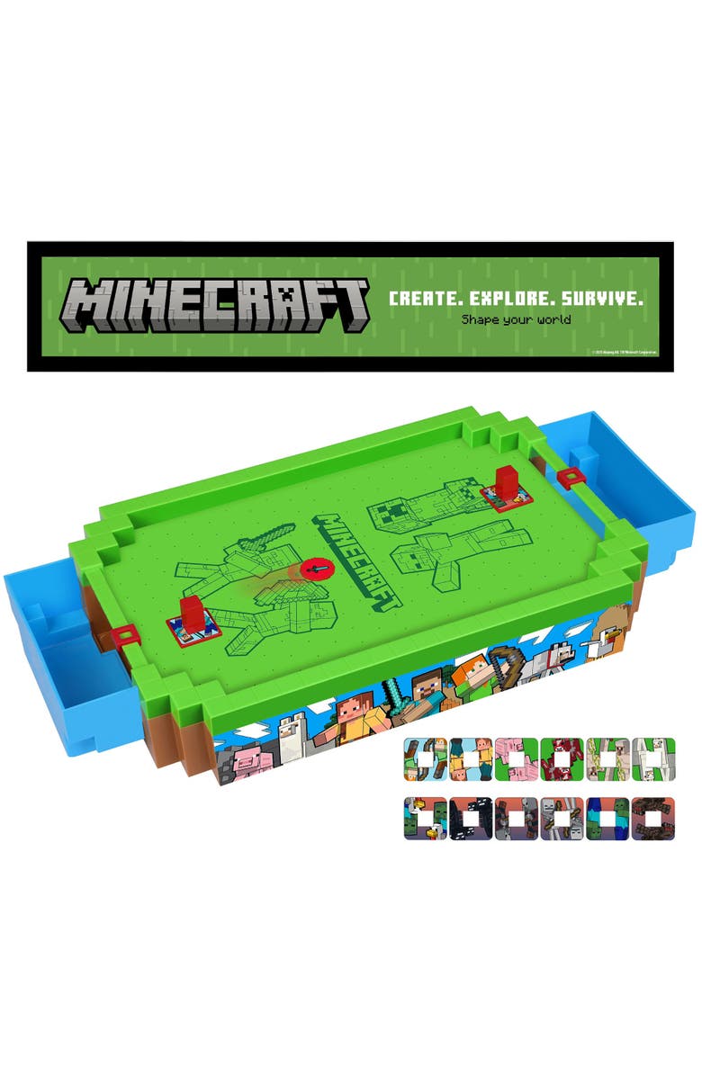 MINECRAFT Arcade Air Hockey - Overworld - Core Series, 17" Tabletop Game, Alternate, color, Multicolored