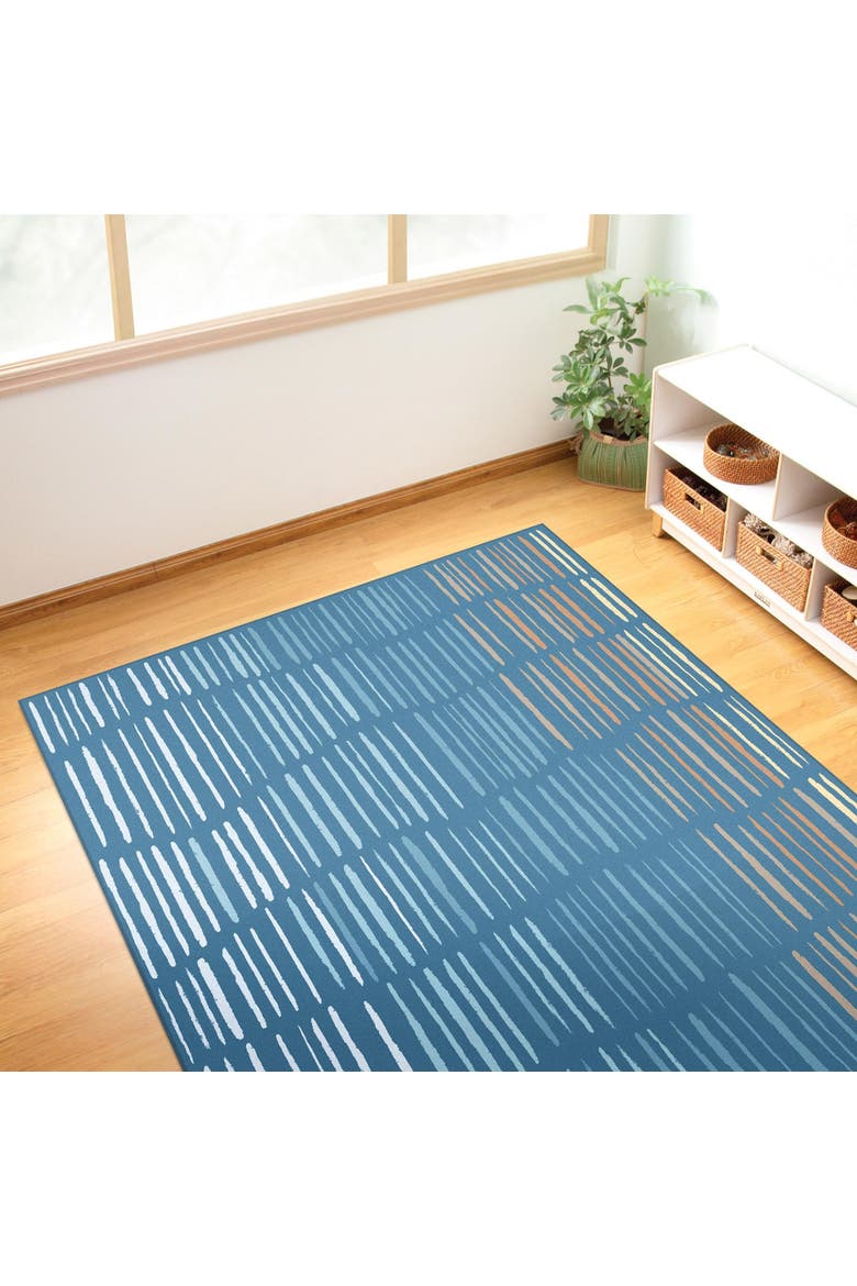 Horizon Carpet  - Blue - 6' x 9' Rectangle, Alternate, color, Blue