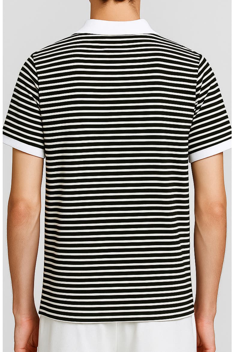 Stripe Polo, Alternate, color, OFF WHITE/ GREEN