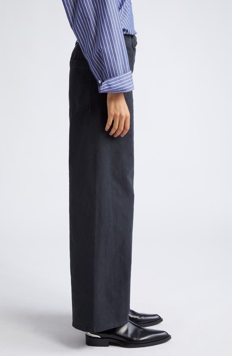 Nili Lotan Megan Wide Leg Twill Pants, Alternate, color,