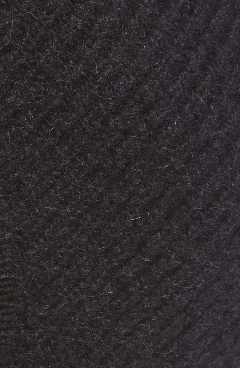 Jacquemus La Capuche Grosgrain Alpaca & Wool Blend Hood, Alternate, color, Black