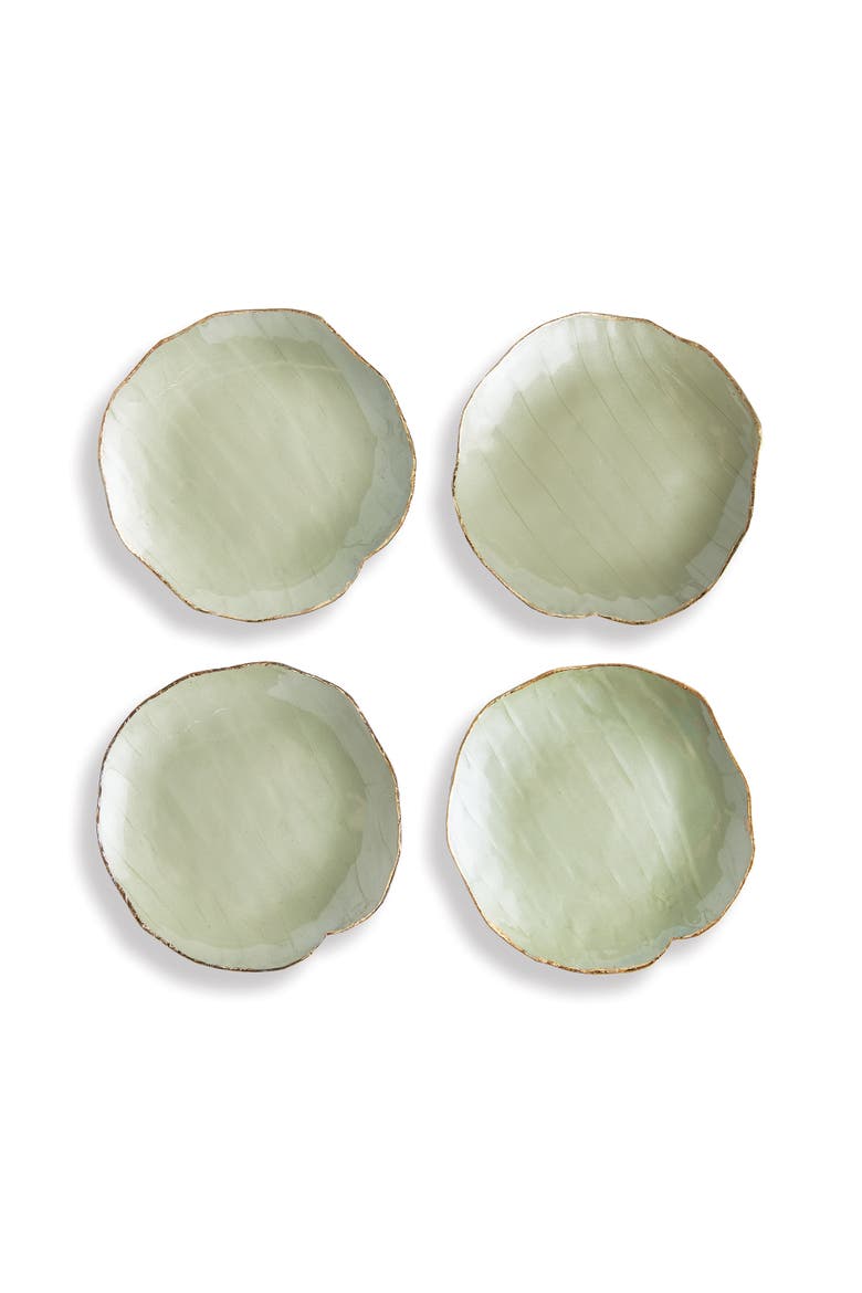 Kammie Decorative Petite Trays Set of 2, Main, color, Green