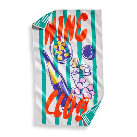 Super Absorbent Kitchen Towel Wine Club Super Absorbent Dishtowel Multi 18 x 30 in