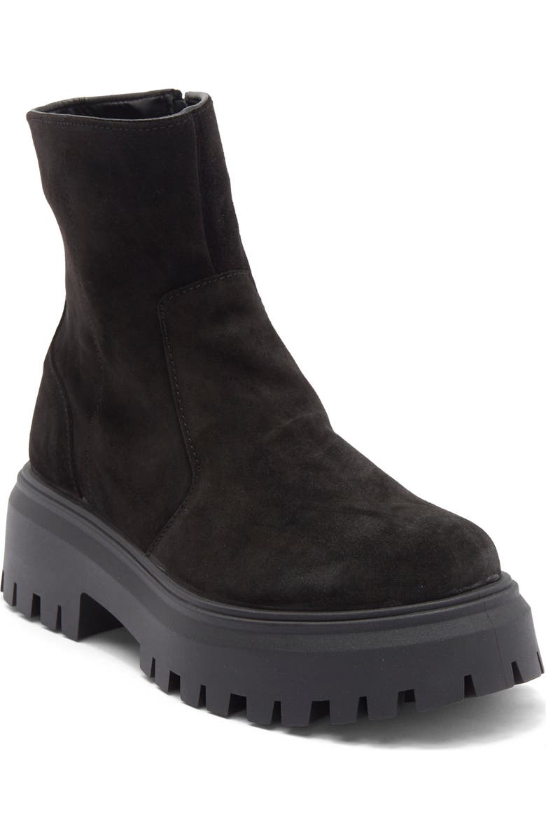 ASOS DESIGN Antigua Suede Sock Platform Boot, Main, color,