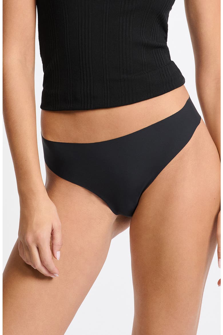 Jessy 3-Pack Thongs, Alternate, color, BLACK
