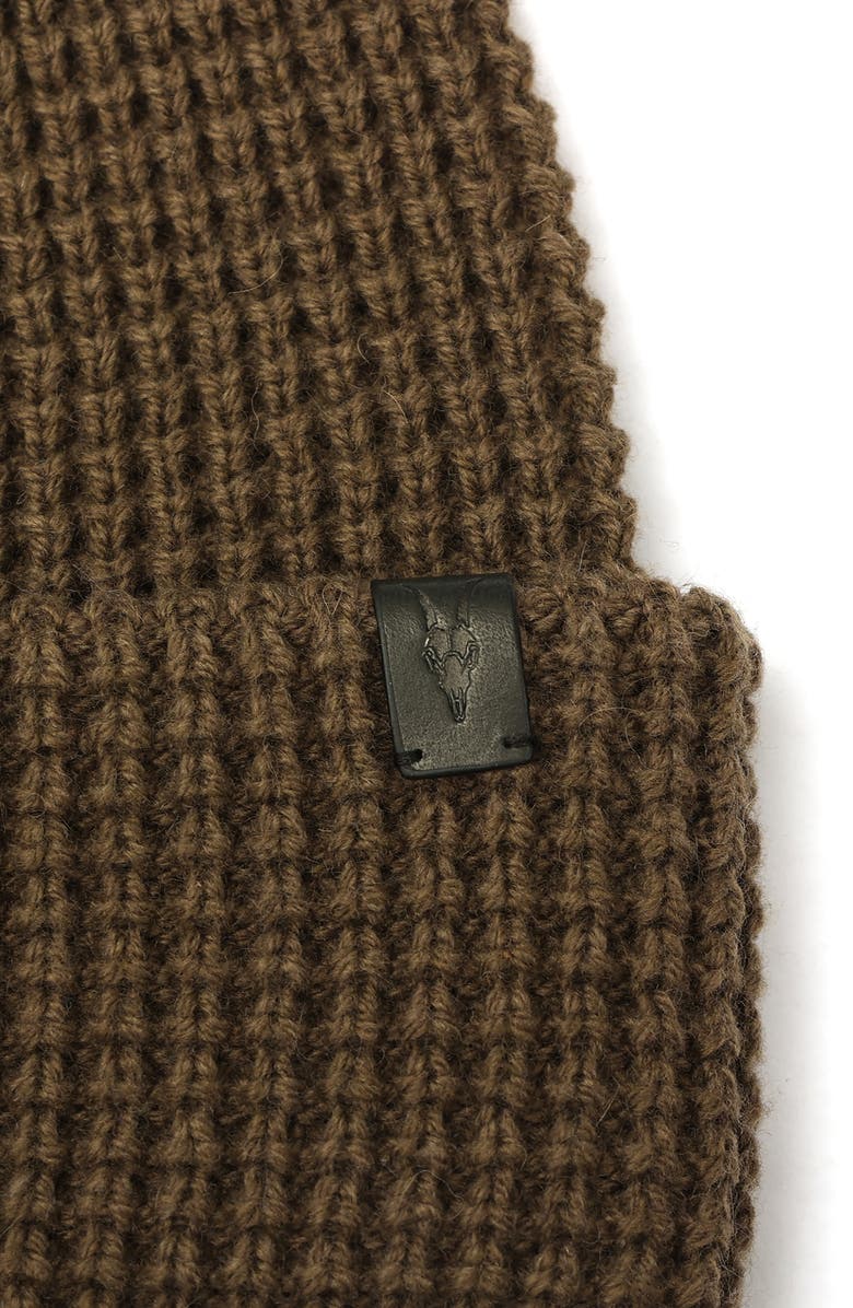 AllSaints Waffle Knit Beanie, Alternate, color, Gull Brown