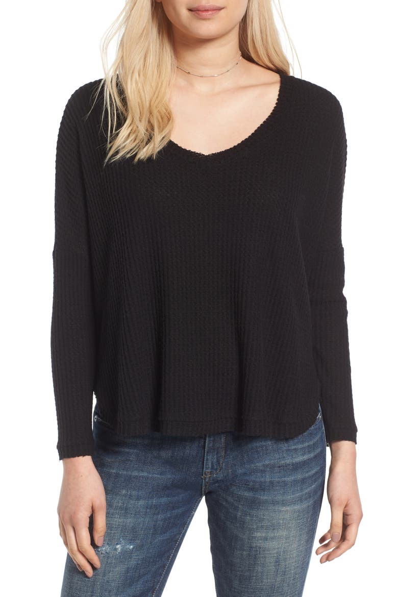 Cozy Thermal Top, Main, color, BLACK