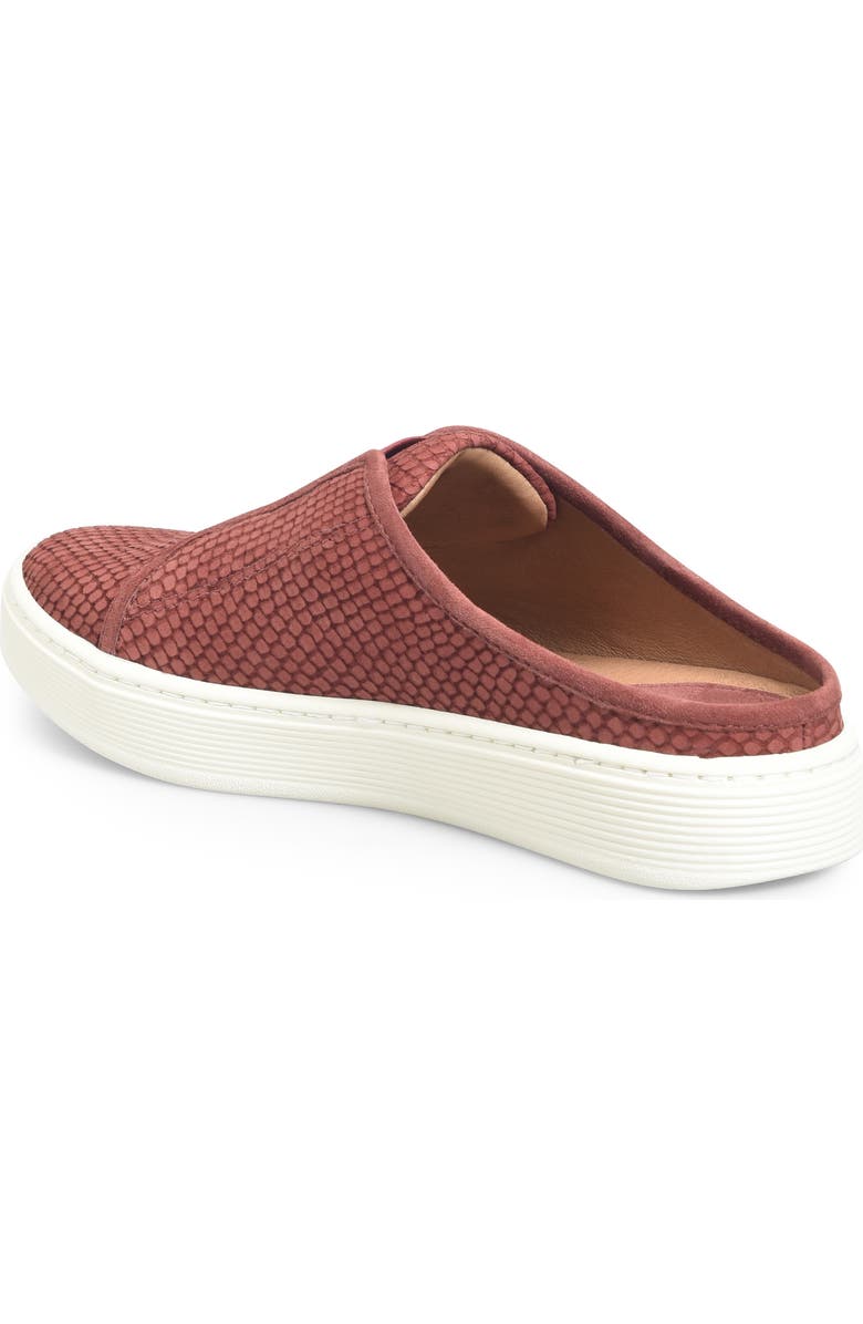 Söfft Beekon Snake Embossed Sneaker Mule, Alternate, color, Brick