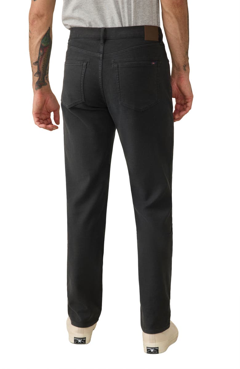 Faherty Terry Five-Pocket Stretch Pants, Alternate, color, Onyx Black