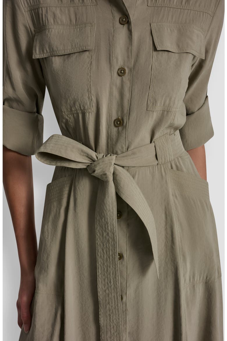 Fuji Long Sleeve Cargo Shirtdress, Alternate, color, LIGHT FATIGUE