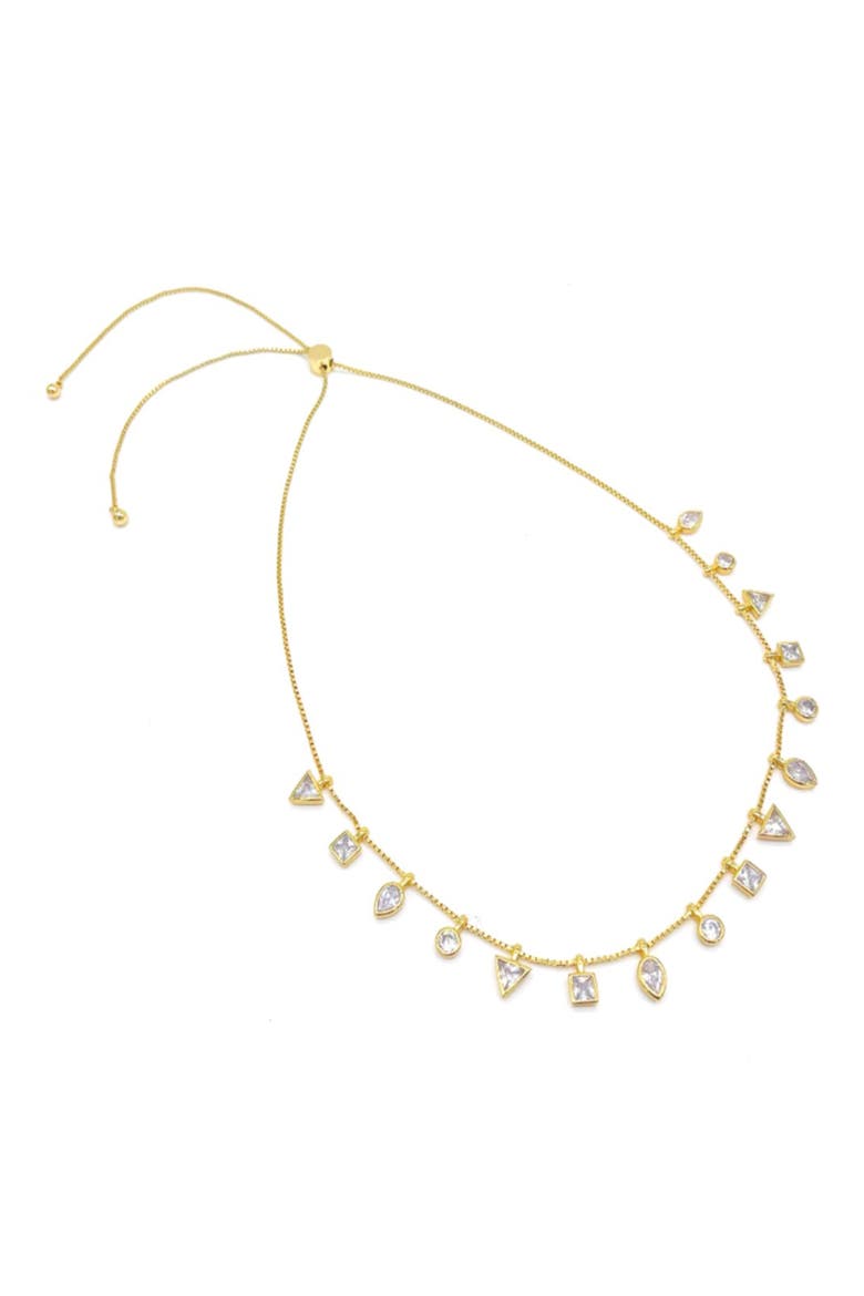 Hans Bolo White Topaz Charm Necklace, Main, color, YELLOW