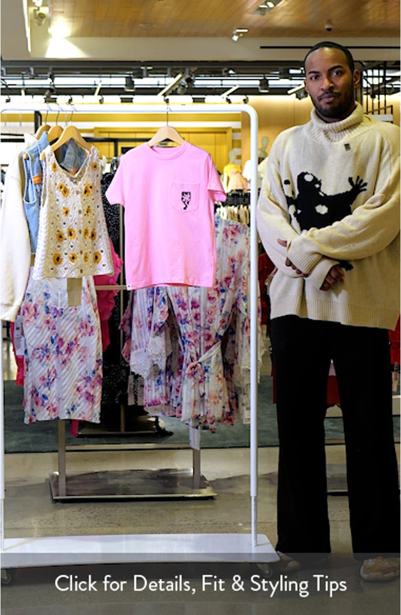 Kids' Clara Palm Tree Cotton Graphic Pocket T-Shirt, sales video thumbnail